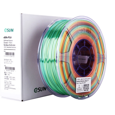 eSUN Rainbow Silk PLA 3D Printer Filament 1kg - 1.75mm